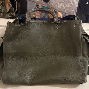 Coach Rouge Olive Green Leather Bag